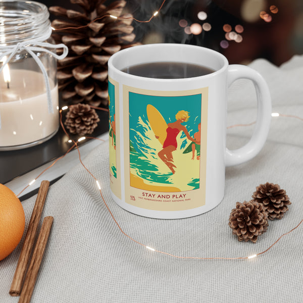 Stay And Play Poster - Ceramic Coffee Cups