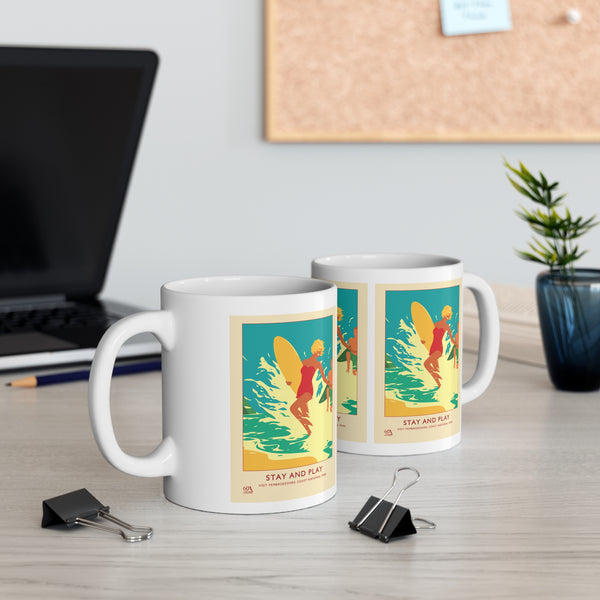 Stay And Play Poster - Ceramic Coffee Cups