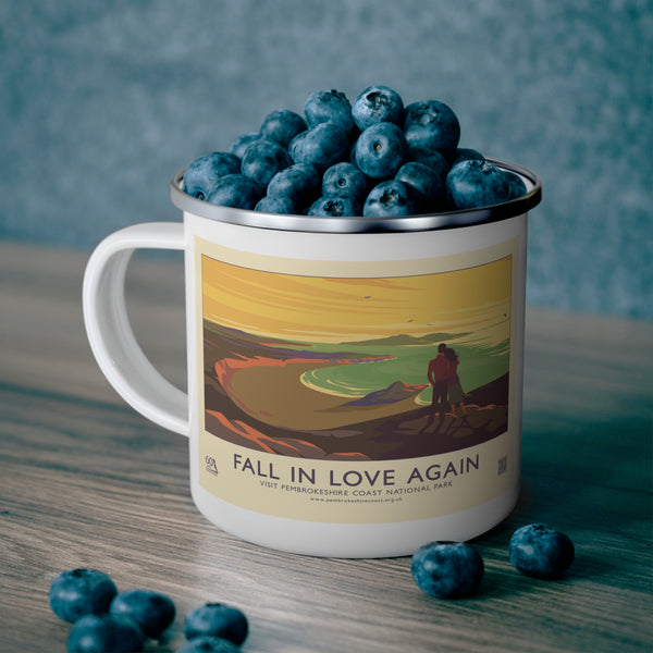 Fall in Love Again with the Pembrokeshire Coast: Enamel Camping Mug