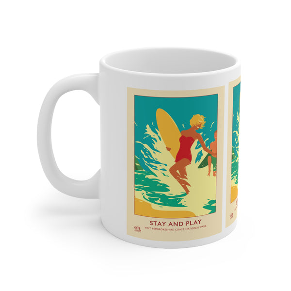 Stay And Play Poster - Ceramic Coffee Cups