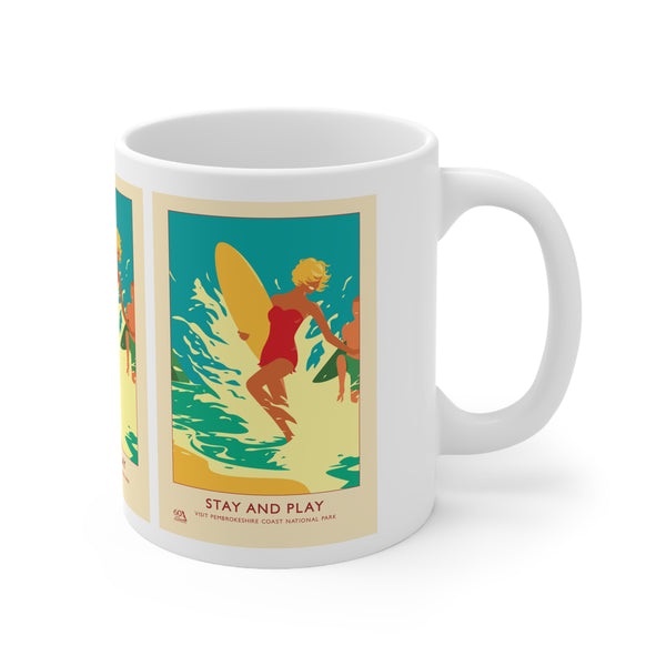 Stay And Play Poster - Ceramic Coffee Cups