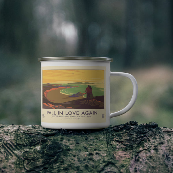 Fall in Love Again with the Pembrokeshire Coast: Enamel Camping Mug