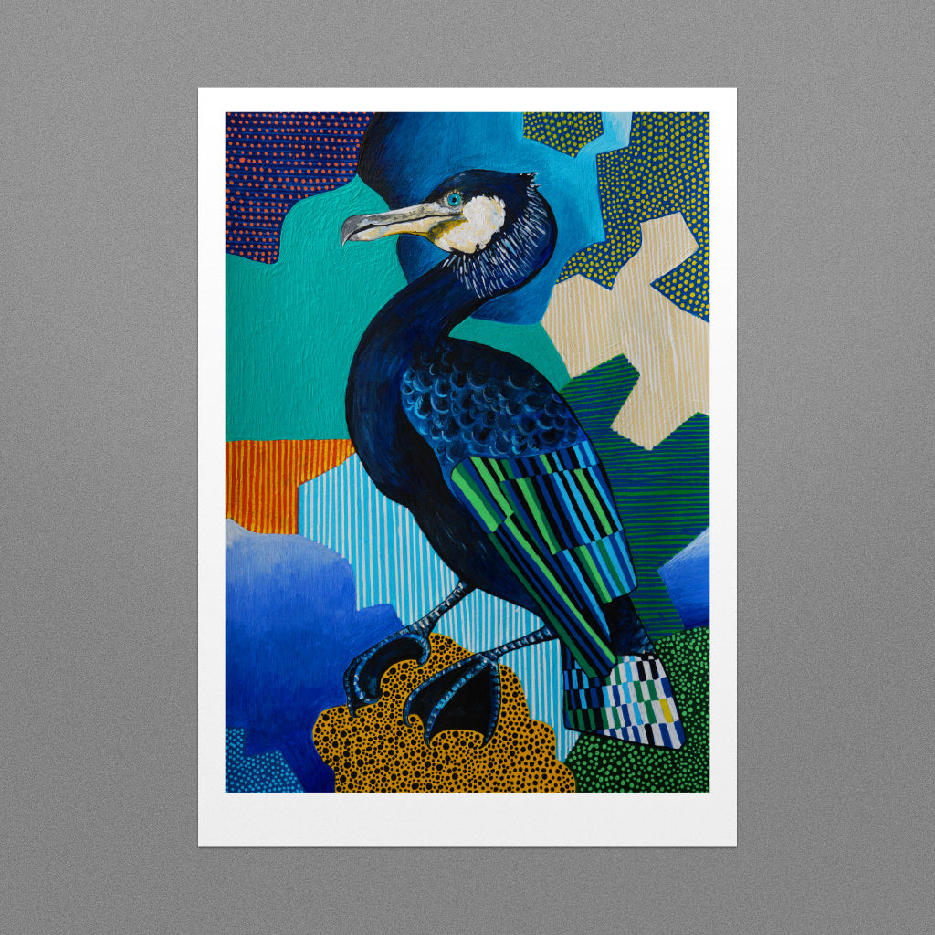 Pembrokeshire Cormorant Giclée Fine Art Print