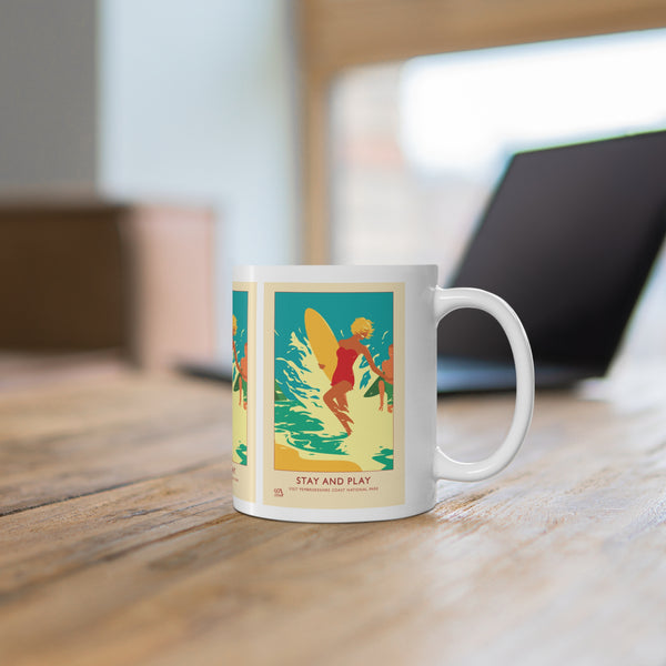 Stay And Play Poster - Ceramic Coffee Cups
