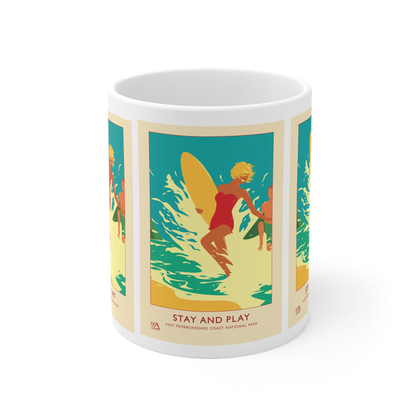 Stay And Play Poster - Ceramic Coffee Cups