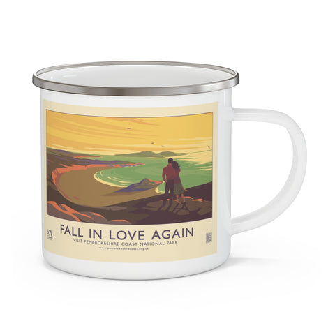 Fall in Love Again with the Pembrokeshire Coast: Enamel Camping Mug