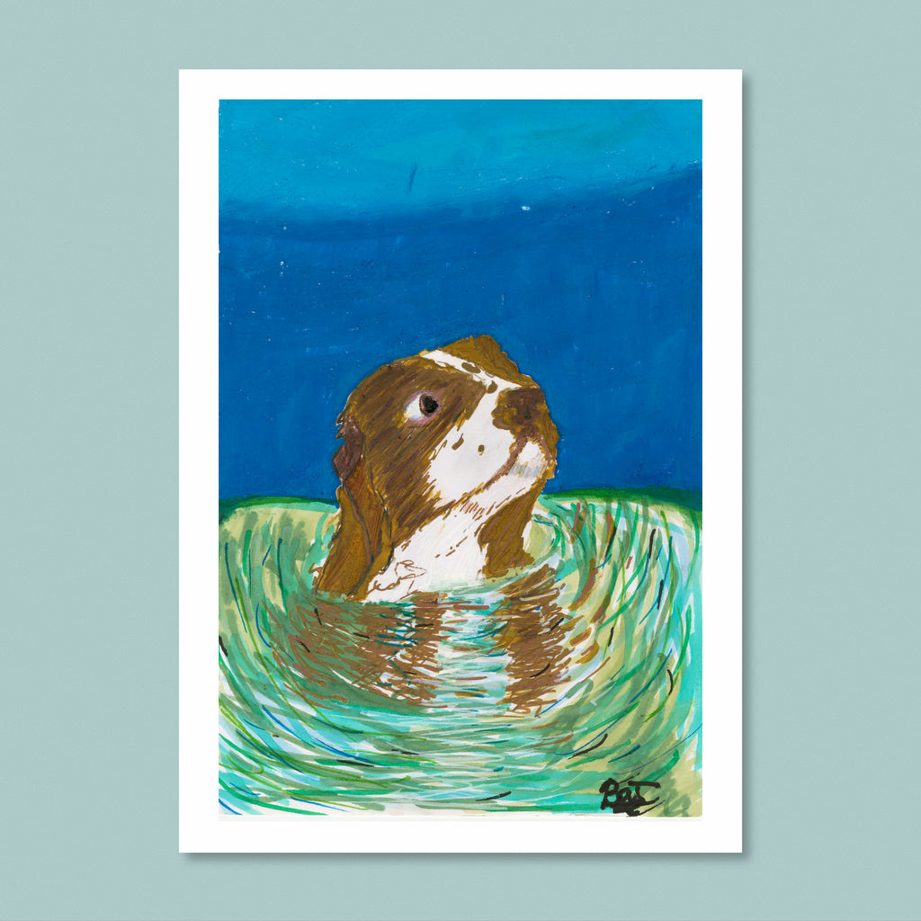 Springer in the Sea Art Card – Beth Johns
