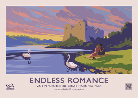 Endless Romance - Carew Castle - English Landscape Poster
