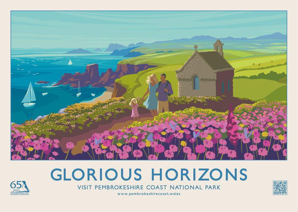 Glorious Horizons - St. Nons Poster - Pembrokeshire